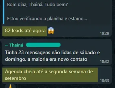 Agenda cheia até a segunda semana de setembro