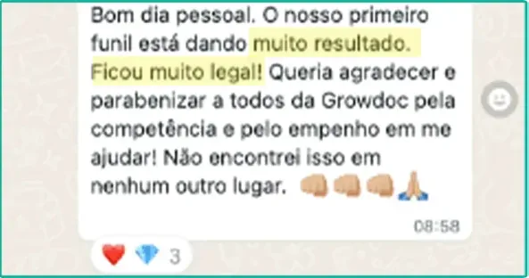Queria agradecer e parabenizar a todos da GROWDOC